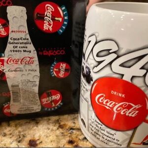 Coca Cola Collectors Mugs Set Year 40,50,60,90s